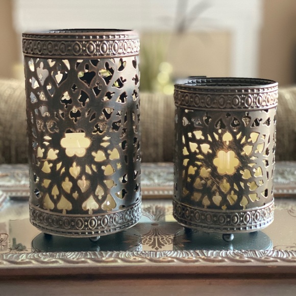 Willow House Metal Candle Holders - Picture 2 of 7